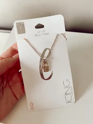 Icing “C” Locket Necklace NWT thumbnail 1