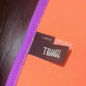 NWOT Triangl Swimwear Purple Neoprene Cheeky Bikini Bottoms Size Large thumbnail 3
