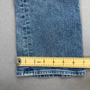 MOTHER The Tripper High Rise‎ Straight Leg Distressed Jeans Blue Size 24 READ thumbnail 8
