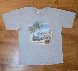 Vintage Walt Disney World Mickey Mouse Vacation Beach Graphic T Shirt thumbnail 1
