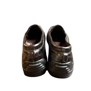 Stuart Weitzman Loafers Womens 6 Black‎ Croc Embossed Vintage Leather Slip On thumbnail 2