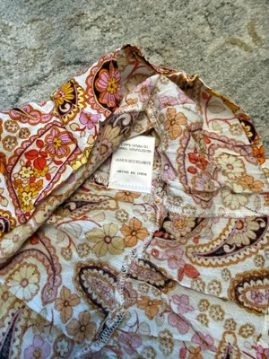 Sky to Moon Pink Paisley Cut-Out Mini Dress thumbnail 2