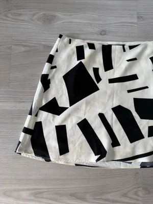 Cotton Candy LA Black & White Graphic Print Mini Skirt thumbnail 3