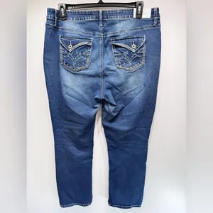 Hydraulic Curvy Micro Boot Jeans Embroidered Flap Pockets Soft Worn In Comfy 18 thumbnail 3