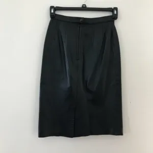Vintage 90s Leather Straight High Waist Skirt 25” thumbnail 2