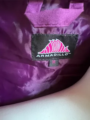 armadillo Hooded Rain Jacket womens purple wind jacket medium thumbnail 2