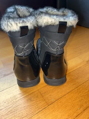 Sporto Women's Black Faux Fur Lined Winter Lace-Up Boots thumbnail 4