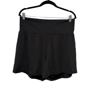 Halara Shorts Womens XL Black High Waisted 5" Back Pocket Running 2 in 1 thumbnail 3