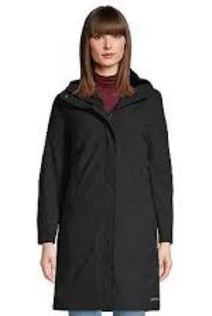 Women's Lands' End Insulated 3-in-1 Primaloft Parka Jacket S Puffer thumbnail 1