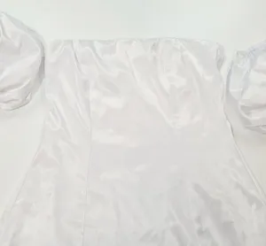 MORE TO COME Eva Strapless Dress in White Medium thumbnail 4
