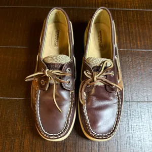 Sperry Top-Sider Womens Brown Leather Boat Shoes Preppy Nautical Size 6.5M thumbnail 3