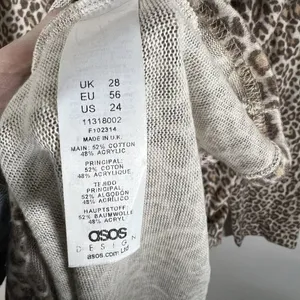 ASOS Curve Animal Print Long Dress Long Sleeves Women’s‎ Plus Size 24 thumbnail 8