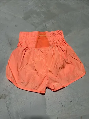Free people movement FP High-Waist Ruched Shorts orange XS thumbnail 6