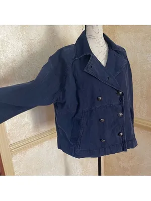 Free People We The Free Viva Surplus Denim Jean Jacket in Starless Sky Sz M thumbnail 4