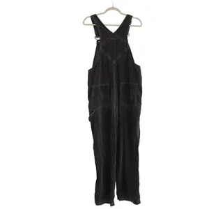 Gap Women's Size Medium Overalls Black Vintage Velvet Corduroy Bib Jumpsuit thumbnail 5