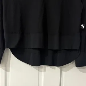 JOY LAB Black V-Neck Layered Sweatshirt thumbnail 5