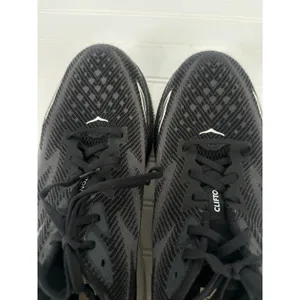 Hoka One One Clifton 9 Womens 11D 11 Wide Black‎ Running Shoes Athletic Sneakers thumbnail 3