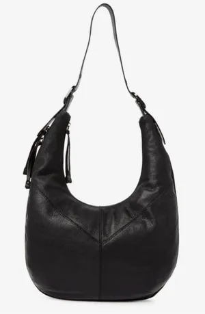 Frye Gina Black Leather Hobo Bag thumbnail 1