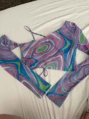 Princess Polly Marble mesh top thumbnail 2