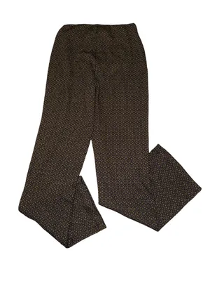 Urban Outfitters Black Gold Metallic Jacquard Knit Flare Pants women’s size XS thumbnail 3