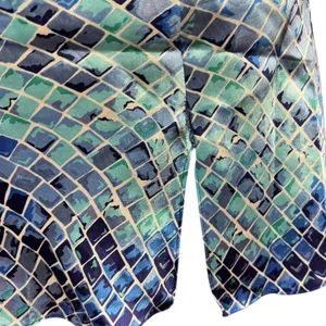 Victoria's Secret Vintage 90s Blue Green Pattern Lace Night Gown XS thumbnail 3