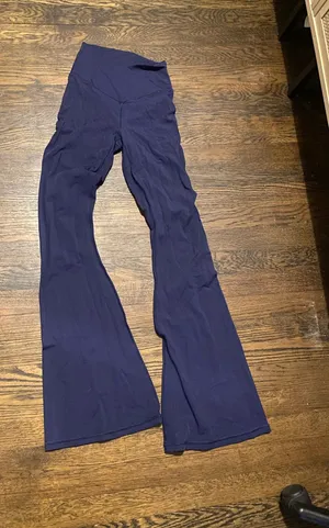 Navy Aerie Flare Leggings thumbnail 1