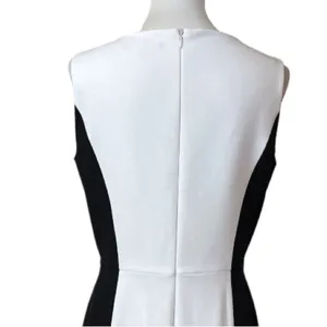 Preston & York Women’s Dress Sheath Classic Black White Color Block Size 8 thumbnail 8