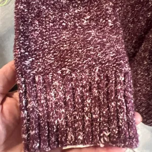 L.L. Bean Women's Burgundy Open-Front Cardigan thumbnail 13