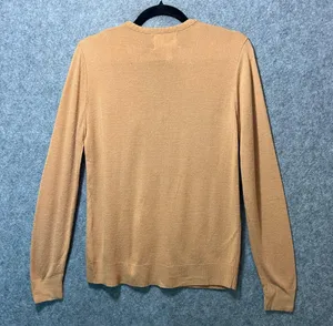 Vintage 60s 70s Owen Originals Elephant Appliqué V-Neck Sweater Tan Novelty Golf thumbnail 5