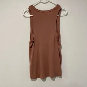 Athleta Sleeveless Tank Top Small Terracotta Brown Lightweight Lounge Activewear thumbnail 2