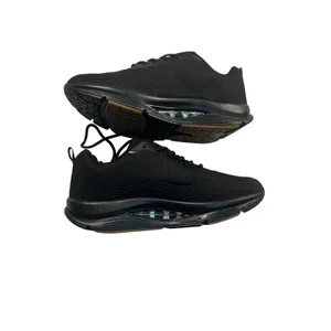 Womens Black Knit Running Shoes Size 10.5 Athletic Air Cushion Sneakers 41 thumbnail 2