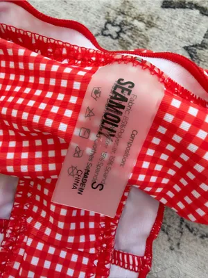 Seamolly Red Gingham Ruffle Bikini Bottoms thumbnail 5