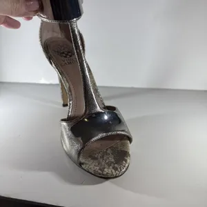 Vince Camuto Silver Heels Size 7.5 Dress Shoes IOB Preowned thumbnail 14