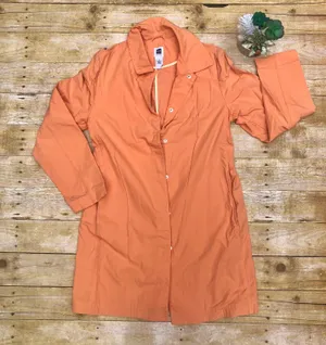 Gap VINTAGE 90’s Peach Rain Coat Long Jacket TRENCH thumbnail 6