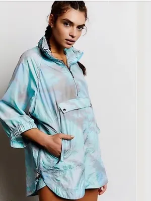 Free People Movement "To Dye For" Packable Jacket with Removable Hood thumbnail 3