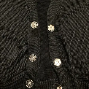 Michael Michael Kors short waist snap front cardigan Black Size Medium thumbnail 6