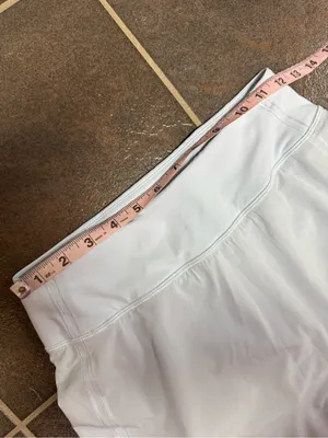 Lululemon Pace Rival Skirt Skort Midrise Pull On Extra Long Powder Blue 2 W8AAFS thumbnail 13