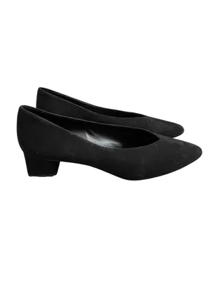 Everlane The V Heel Black Suede Pumps Women’s Size 9.5 Block Heel Versatile thumbnail 2