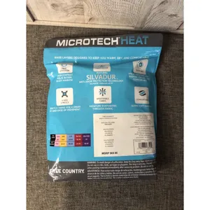 Free Country Microtech Heat 2 Pack Women Shirts Base Layer Top Black Small thumbnail 2
