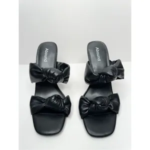 ABOUND Rainey Knotted Heeled Sandal in Black Size 5.5 Square Open Toe Heels‎ thumbnail 3