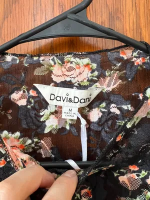 Sheer Floral Top NWT thumbnail 3