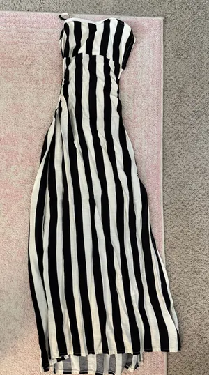 Stipe maxi dress Multiple thumbnail 1