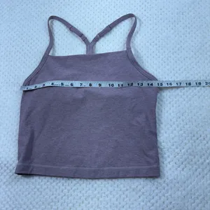 FLX Light Purple Racerback Athletic Built In Bra Brami Tank Top Active/Outdoor M thumbnail 4