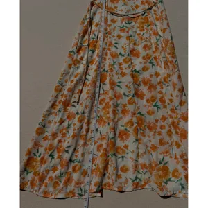 Sienna Sky Womens Orange Floral Button Front Midi Dress Size M 02CDR903 thumbnail 12