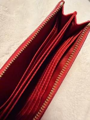 Custom designer coach wallet red thumbnail 3