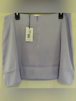 WeWoreWhat Lilac Satin Mini Skirt XL thumbnail 3