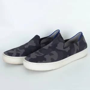 Rothys Womens The Original Slip On Knit Sneakers Shoes Size 7 Gray Camo Casual‎ thumbnail 4