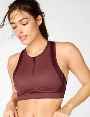 Fabletics | Blare Zip Front High Impact Sports Bra thumbnail 1