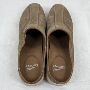 Dansko Brown Leather Clog Mules Womens‎ EU 39 US 8.5-9 Perforated Slip On thumbnail 6