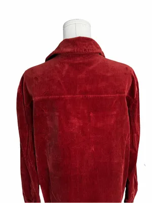 Sézane - Sadie Corduroy Shirt Dress Rust Red Size 36 US 4 thumbnail 5